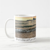 Mug Élégant Script minimal simple Photo personnalisée (Gauche)