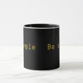 Mug Élégant script moderne Soyez simple (Centre)