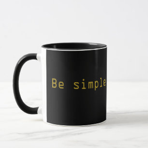 Mug Élégant script moderne Soyez simple