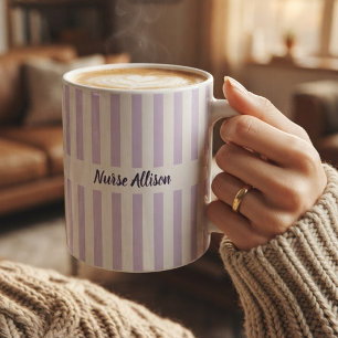 Mug Elegant Script Professeur Infirmière Étudiant Dip