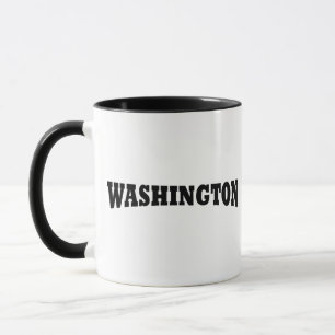 Mug Élégant Script Simple Washington DC