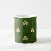 Mug Élégant Shamrock d'or vert (Centre)