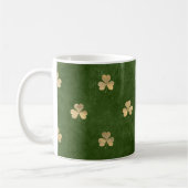 Mug Élégant Shamrock d'or vert (Gauche)