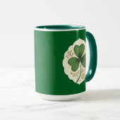 Mug Elegant Shamrock St Patrick’s Day - caneca (Devant droit)