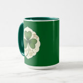 Mug Elegant Shamrock St Patrick’s Day - caneca (Devant gauche)