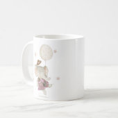 Mug Élégant Shower Bohème Bébé Éléphant Rustique (Devant gauche)