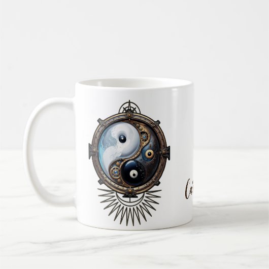 Mug Élégant signe du Yin yang (Gauche)