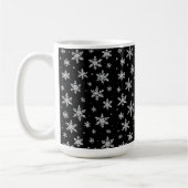 Mug Elegant Silver Snowflake | Winter Holiday (Gauche)