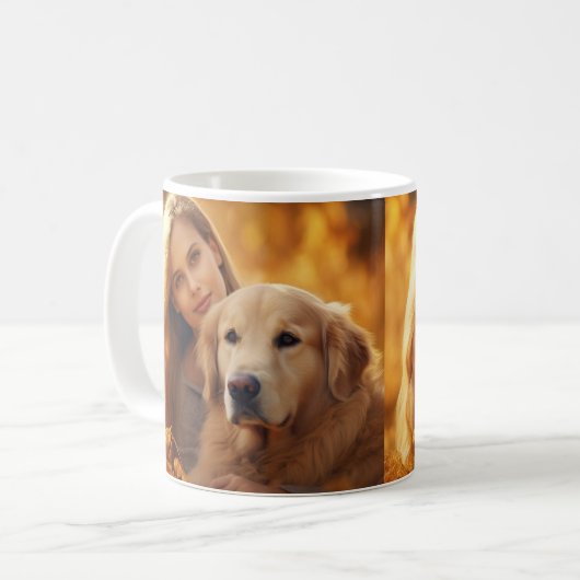 Mug Elegant Simple Custom Pet's Simple Modern Photo (Devant gauche)