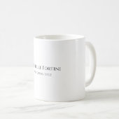 Mug Élégant simple minimaliste (Devant droit)