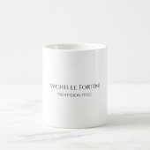 Mug Élégant simple minimaliste (Centre)