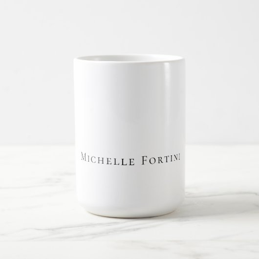 Mug Élégant Simple Minimaliste (Centre)