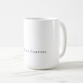 Mug Élégant Simple Minimaliste (Devant droit)