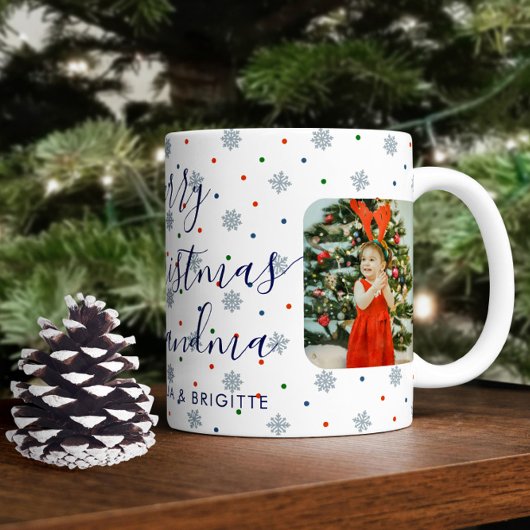 Mug Élégant Snowflakes Joyeux Noël photo