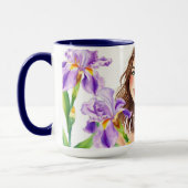 Mug Elegant Spring Iris Floral IWD Gift (Gauche)