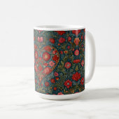 Mug Élégant style de coeur victorien Valentines Day (Devant droit)