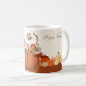 Mug Elegant Thanksgiving Pumpkin Art (Devant droit)
