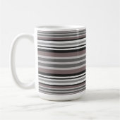 Mug Elégant Tons Terre Brown Savannah Stripes Motif (Gauche)