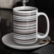 Elégant Tons Terre Brown Savannah Stripes Motif