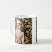 Mug Élégant tournesol Cavalier King Charles Spaniel (Devant gauche)
