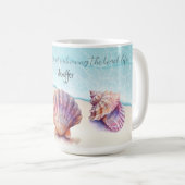 Mug Elégant Tropical Beach Seashells Pearls Nautique (Devant droit)