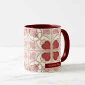 Mug Elegant Valentine’s Day Bistro Tile (Devant droit)
