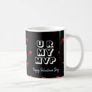 Mug Élégant Valentine U R MY MVP Monogramme personnali