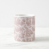 Mug Elégant vintage brun clair toile de jouy (Centre)