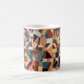 Mug Élégant Vintage Crazy Patchwork Quilt Motif (Centre)