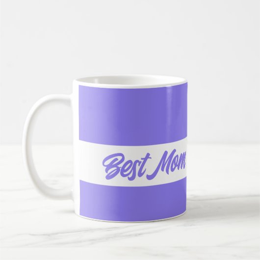 Mug Élégant violet meilleure maman jamais (Gauche)