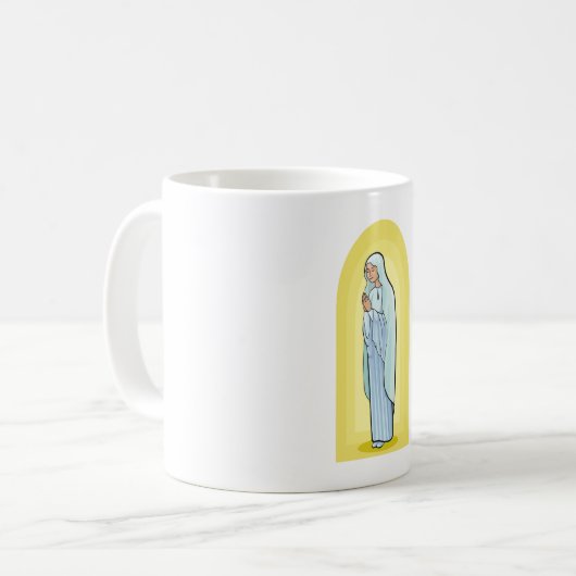 Mug Elegant Virgin Mary Catholic Religious (Devant gauche)