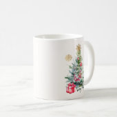 Mug Elegant Watercolor Botanical Snowflake Christmas (Devant droit)