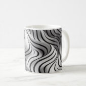 Mug Élégant Waves Fabric Design 5 (Devant droit)