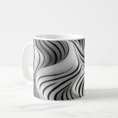 Mug Élégant Waves Fabric Design 5 (Devant gauche)