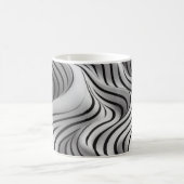 Mug Élégant Waves Fabric Design 5 (Centre)