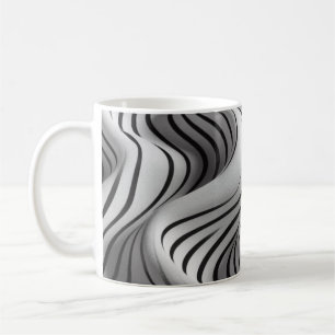 Mug Élégant Waves Fabric Design 5