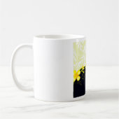 Mug Elegant Yellow Floral Damask (Gauche)