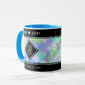 Mug Élégante 24e anniversaire du Mariage Opal (Devant gauche)
