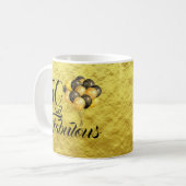 Mug Élégante 50e anniversaire Gold Foil Typographie no (Devant gauche)