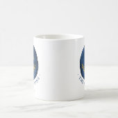 Mug Elégante Ancre aquarelle Nom nautique Marine Bleu (Centre)