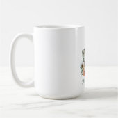 Mug Elégante aquarelle Bow rouge famille sapin de Noël (Gauche)