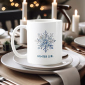 Mug Elégante aquarelle de flocon de neige