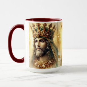 Mug Elégante aquarelle d'un roi sage