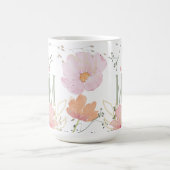 Mug Elégante aquarelle florale "Je t'aime maman" Moder (Centre)