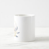 Mug Elégante aquarelle or Wreath Monogramme M (Centre)