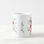 Mug Elégante boue Rose aquarelle (Centre)