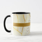 Mug Elégante collection Floral Or Blanc (Gauche)