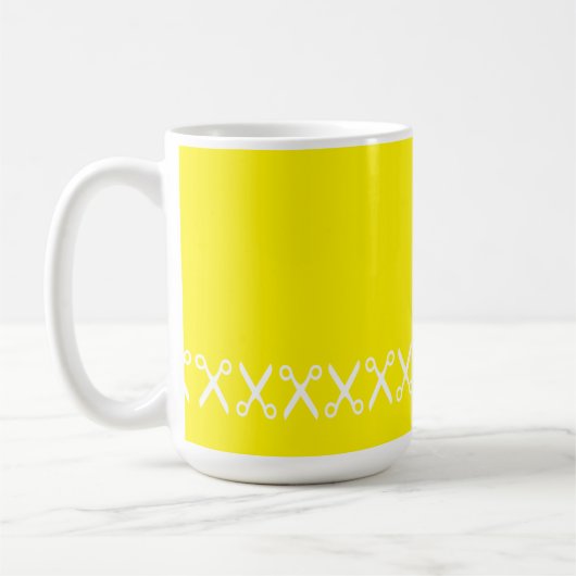 Mug Elégante Coupe Ciseaux Coiffeur Tailor (Gauche)