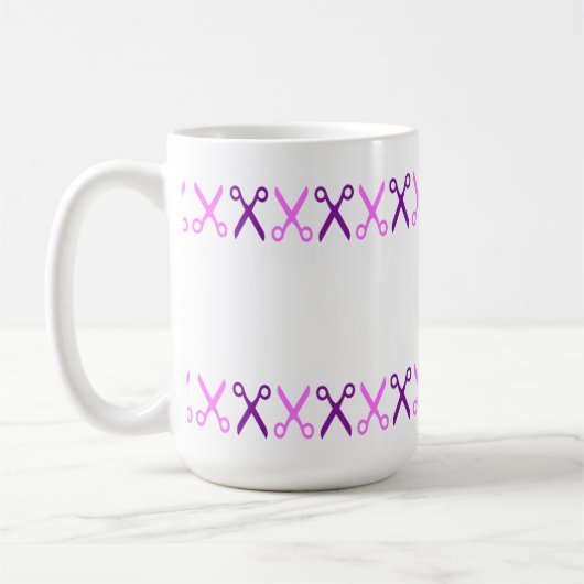 Mug Elégante Coupe Ciseaux Coiffeur Tailor (Gauche)