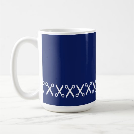 Mug Elégante Coupe Ciseaux Coiffeur Tailor (Gauche)